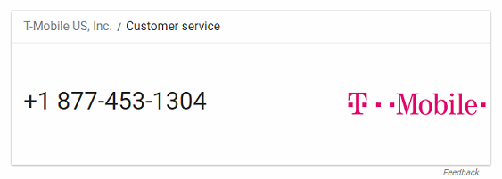 t mobile customer service number